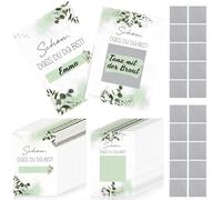 Tenare 50 Tarjetas de Rasca y Gana de Boda para Escribir a Ti Mismo Haz Tu Propia Tarjeta para Rascar en Blanco Schön Du Da Bist Regalo Personalizado para Juegos de Boda Aniversario Cumpleaños