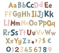 Tenare Juego de 134 Letras para tablón de anuncios de 5 Pulgadas, Letras del Alfabeto, números y Letras para Tablero de anuncios, decoración del hogar (Estilo avanzado)