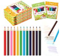 Tenare Paquete de 216 Mini Lápices de Colores Lápices para Colorear de Madera en 12 Colores Diferentes para Niño Infantil Relleno Bolsa Fiesta Regalo Recuerdo Cumpleaños Navidad Recompensa de Clase