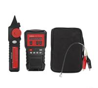Tenas TA8866A - Rastreador digital de cables y probador de cables con detección de voltaje e indicador LED, carcasa ABS, transmisión > 300 m, funciona con pilas, con linterna para red