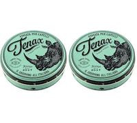 Tenax Pomada de brillo ultra fuerte, 125 ml, pomada para hombre verleiht superfest Halt & Strong Glanz, leicht auszuwaschendes Haarwachs mit markantem (Paquete de 2)