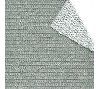 TENAX Soleado Duo 2,00x5 m Double-Face Blanco-Gris, Malla Tejida Protectora y Sombreadora para Balcones y Jardines
