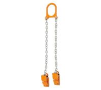 Tenazas de elevación de barril de aceite 1T, 2 ganchos, cadenas de barril, pinzas de desplazamiento, colgador de cadena de acero al manganeso, elevador de tambor de cadena para barriles de plástico y