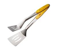 Tenazas Para Parrilla BBQ - 2 En 1 Espátula De Acero Inoxidable Con Bloqueo,Pinzas De Cocina Con Bloqueo Para Barbacoa Y Alimentos - Para Filete Pescado Pan Cocinar Servir Casa Restaurante Exterior Y