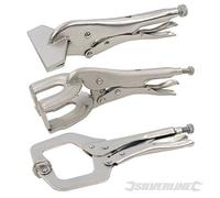 Silverline Soldar Abrazadera Juego 3pce Herramienta Bricolaje