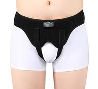 Tenbon Cinturón Soporte Hernia Inguinal Hombre Mujer - Braguero Postoperatorio/Preoperatorio Universal con Almohadillas Extraíbles, Alivia Dolor Ingle Izquierdo/Derecho, Correa Ajustable (Large)
