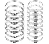 Tenbrachian 16 Pcs Abrazaderas Junta Homocinetica, Abrazaderas de Engarce de Botas de Eje de Transmisión, CV Abrazaderas para Juntas Homocineticas de Acero Inox para Botas de CV Coches