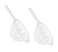 Tenbrachian 2 Pcs Colador de Tela de Cocina, Colador de Malla de Nailon Fino Ultrafino, Coladores de Telas con Asa, Tamiz Coladores Fino de Malla 100 y 300 para Jugo Leche Té Yogur