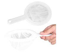 Tenbrachian 2 Pcs Colador de Tela de Cocina, Colador de Malla de Nailon Fino Ultrafino, Coladores de Telas con Asa, Tamiz Coladores Fino de Malla 200 y 400 para Jugo Leche Té Yogur