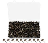 Tenbrachian 580 Pcs Tachuelas Tapiceria, Chinchetas Tapiceria, Tachuelas para Madera, Tachuelas de Tapicería para Muebles, Clavos de Tapicería Decorativos Vintage para Sofá Silla Cama(Bronce)
