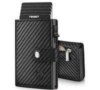 TENBST Cartera a Cuadros para Hombre