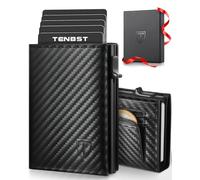 TENBST Carteras para Hombre Pequeñas, Tarjetero con Monedero Magnético, Tarjeteros para Tarjetas de Credito (RIFD Protección), Billeteras para, Regalo