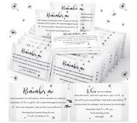 Tenceur 100 paquetes de pañuelos funerarios a granel para recuerdos, pañuelos faciales conmemorativos, recuerdos de poema inspirador, 3 capas, tamaño de viaje, paquetes de pañuelos conmemorativos para