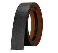 TenchantedS Cinturón De Cuero Cinturón De Hebilla Automática Para Hombres Sin Hebilla Cinturón De Cuero Genuino De Moda Para Hombres Sin Hebilla,Negro,130cm