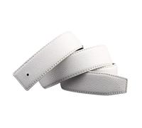 TenchantedS Cinturones Vintage Hombres Hombre Mujer Cinturón Cuero Real Sin Hebilla Cinturones,blanco,125cm