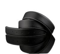 TenchantedS Cinturones Vintage Hombres Hombre Mujer Cinturón Cuero Real Sin Hebilla Cinturones,negro,110cm