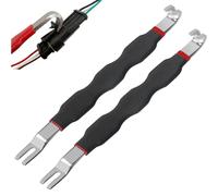 Tencipeda Automotive Electrical Terminal Connector Separator Removal Tool, Electrical Connector Removal Tool, Universal Multi Functional for Car Truck Terminal Plug Separator Remova (2 Sets,Black)