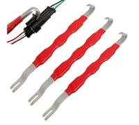 Tencipeda Automotive Electrical Terminal Connector Separator Removal Tool, Electrical Connector Removal Tool, Universal Multi Functional for Car Truck Terminal Plug Separator Remova (3 Sets,Red)