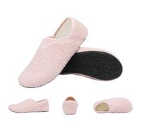 Tencipeda Balance House Shoes, Slip on Barefoot House Slippers, Wide Toe Box, Anti-Slip Sole, Breathable for Men Women (Pink,45)