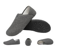 Tencipeda Balance House Shoes, Slip on Barefoot House Slippers, Wide Toe Box, Anti-Slip Sole, Breathable for Men Women (Gray,47)
