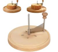 Tencipeda Cheese Curler Wheel, Cheese Curler Flower Maker Wheel Slicer with Lid to Create Beautiful Rose-Shaped for Restaurants Cafes and Dessert Shops Home (STYLE A)