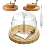 Tencipeda Cheese Curler Wheel, Cheese Curler Flower Maker Wheel Slicer with Lid to Create Beautiful Rose-Shaped for Restaurants Cafes and Dessert Shops Home (STYLE B)