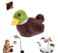 Tencipeda Flying Bat Toy For Dogs Interactive Flapping Wings Pet Toy (Duck)