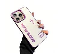 Tencipeda Gods Plan Phone Case, All Inclusive Lens Protection God Phone Case Soft TPU Slim Shockproof Cover for iPhone 17 Pro MAX to 11 (for 16 E,Purple)