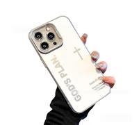 Tencipeda Gods Plan Phone Case, All Inclusive Lens Protection God Phone Case Soft TPU Slim Shockproof Cover for iPhone 17 Pro MAX to 11 (for 15,White)