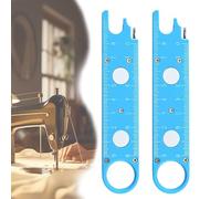 Tencipeda Multifunctional Needle Threader, Quick Thread Aid with Magnifier, Magnetic Storage, Built-in Ruler, Easy Needle Threading for Home Quilting & Crafts (2pcs)