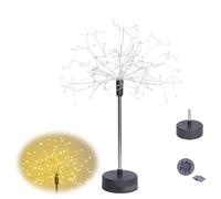 Tencipeda Nest and Flowers Table Lights, Mini Table Starburst Lights LED Twinkle Dandelion Creative Lamp for Christmas Wedding Party Bedroom and Home Décor (Yellow,3 sets)