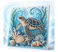 Tencipeda Ocean Pearl Art DIY Kit, Octopus Diamond Art With Sparkling Bead Painting Design, Creative Wall Decor Craft For Adults And Beginners (Style D)