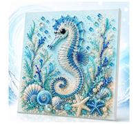 Tencipeda Ocean Pearl Art DIY Kit, Octopus Diamond Art With Sparkling Bead Painting Design, Creative Wall Decor Craft For Adults And Beginners (Style A)