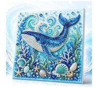 Tencipeda Ocean Pearl Art DIY Kit, Octopus Diamond Art With Sparkling Bead Painting Design, Creative Wall Decor Craft For Adults And Beginners (Style G)