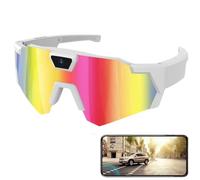 Tencipeda POV Glasses 4K Baseball Glasses, Baseball Dlasses with Cameras Men Women Sunglasses Cameras and Audio Video Action (StyleE)