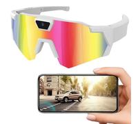 Tencipeda POV Glasses 4K Baseball Glasses with Cameras Men Women Sunglasses Cameras and Audio Video Action (Style2)