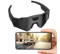 Tencipeda POV Glasses 4K Baseball Glasses with Cameras Men Women Sunglasses Cameras and Audio Video Action (Style4)