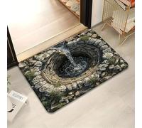 Tencipeda Rug That Looks Like A Hole-3d Optical Illusion Rug, Vortex & Bottomless Hole Design Non-Slip Doormat to Prank Test & Play with Your Dog or Cat (Style 8,60 * 90cm)