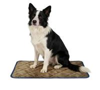 Tencipeda Thermal Reflection Pad for Dogs, Soft Warm and Comfortable Self Heating Dog Bed with Removable Cover Anti-Slip Bottom Washable for Indoor Outdoor Pets (Coffee,Small)