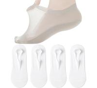 Tencipeda Ultra Thin Liner Socks Non Slip Combed Cotton No Show Socks, Summer Breathable Sock for Women Men (B)