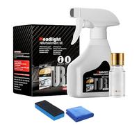 Tencipeda Whimsyard Headlight Restorer Kit, Headlight Restoration for Yellowed Foggy Lenses, Car Headlight Cleaner for Oxidation, Scratch and UV Damage to Restore Clarity and Shine