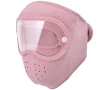 Tencipeda Winter Warm Fleece Windproof High-Definition Goggles, Winter Mask for Men Windproof for Ski Riding (PInk)