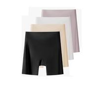 Tencipeda Womens Underwear Tummy Control, Women's High-Waisted Ice Silk Tummy Control and Butt Lift Underwear, No Curling and Invisible (4PCS,3XL)