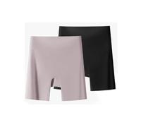 Tencipeda Womens Underwear Tummy Control, Women's High-Waisted Ice Silk Tummy Control and Butt Lift Underwear, No Curling and Invisible (2PCS-B,XL)
