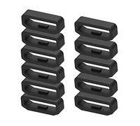 Tencloud Accesorios compatibles con Garmin Forerunner 45/Forerunner 45s, anillos de sujeción de correa, bucle de cierre de hebilla de goma, soporte de banda para reloj inteligente Forerunner 45, negro