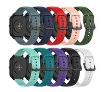 TenCloud Correas compatibles con Amazfit GTS 2 Mini correa, correa de repuesto de 20 mm, pulsera deportiva de silicona suave para GTS 2 Mini/GTS 3/GTS 2e/GTS 2/GTR 42mm/Bip (grande, 10 colores)
