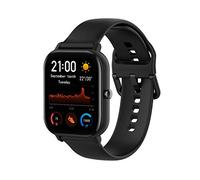 TenCloud Correas compatibles con Amazfit GTS 2 Mini correa, correa de repuesto de 20 mm, pulsera deportiva de silicona suave para GTS 2 Mini/GTS 3/GTS 2e/GTS 2/GTR 42mm/Bip Series (grande, negro)