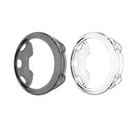 Tencloud Fundas compatibles con Garmin Forerunner 45/Swim 2, funda protectora de TPU suave para Garmin 2 GPS natación Smartwatch (negro y blanco)