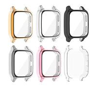 TenCloud Fundas compatibles con Garmin Venu Sq 2/Venu Sq, Protector de Pantalla, Protector de Pantalla, Funda Protectora Completa para Reloj Venu Sq/Venu Sq Music (6 Colores)