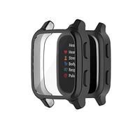 Tencloud Fundas compatibles con Garmin Venu Sq, película Protectora de Pantalla Todo Alrededor Plateado Funda Protectora Cubierta de Reloj Cubierta de Parachoques para Venu Sq/Venu Sq Music (Negro)